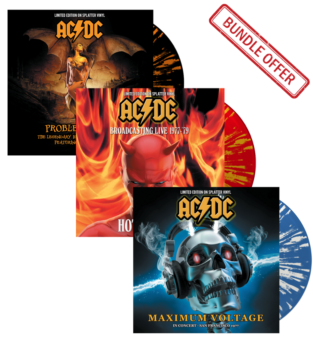 AC/DC - The Bon Scott Era (3-LP Limited Edition Bundle on Splatter Vinyl)