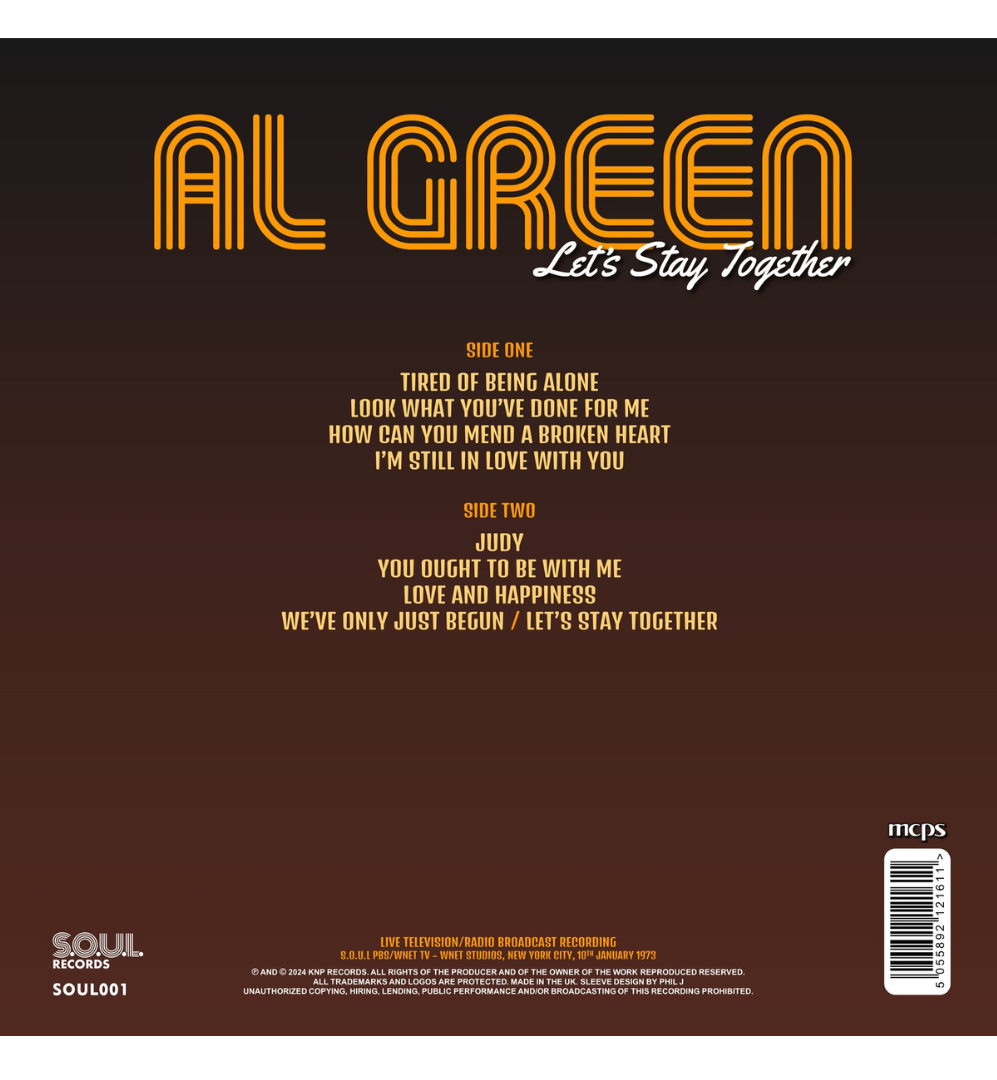 Al Green - Let's Stay Together: Live in NYC, 1973 (Limited Edition on 180g Green Vinyl)