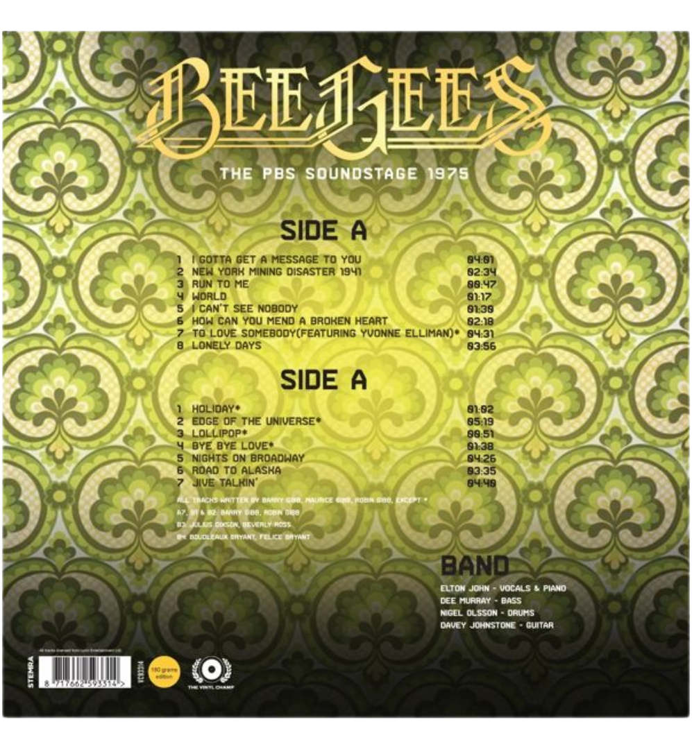 Bee Gees – The PBS Soundstage 1975 (Limited Edition on 180g Gold Vinyl)