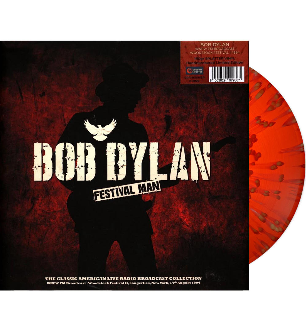 Bob Dylan - Festival Man – Woodstock Festival II 1994 (Limited Edition Hand Numbered on 180g Red & White Splatter Vinyl)