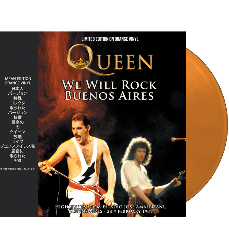 Queen – We Will Rock Buenos Aires (Limited Edition Numbered 12-Inch Album on Orange Vinyl) Numbers 001 - 010