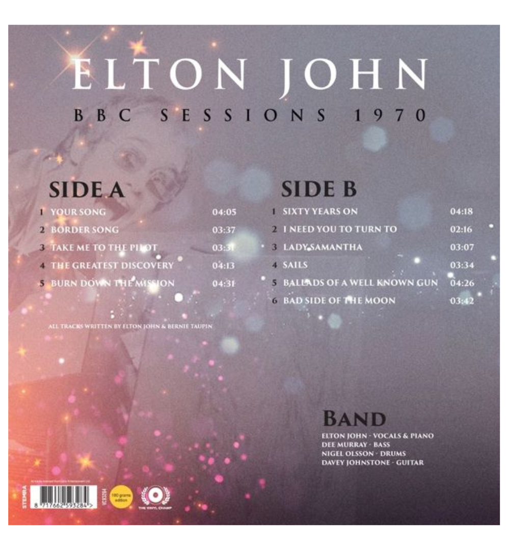 Elton John - BBC Sessions 1970 (Limited Edition on 180g Crystal Vinyl)
