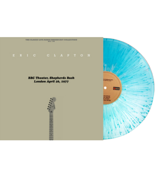 Eric Clapton - BBC Theater, Shepherds Bush, London 1977 (Limited Edition Hand Numbered on 180g Translucent Blue & White Splatter Vinyl)