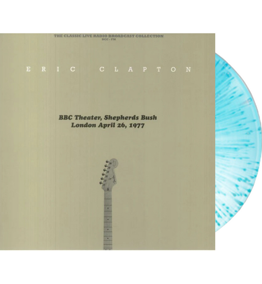 Eric Clapton - BBC Theater, Shepherds Bush, London 1977 (Limited Edition Hand Numbered on 180g Translucent Blue & White Splatter Vinyl)