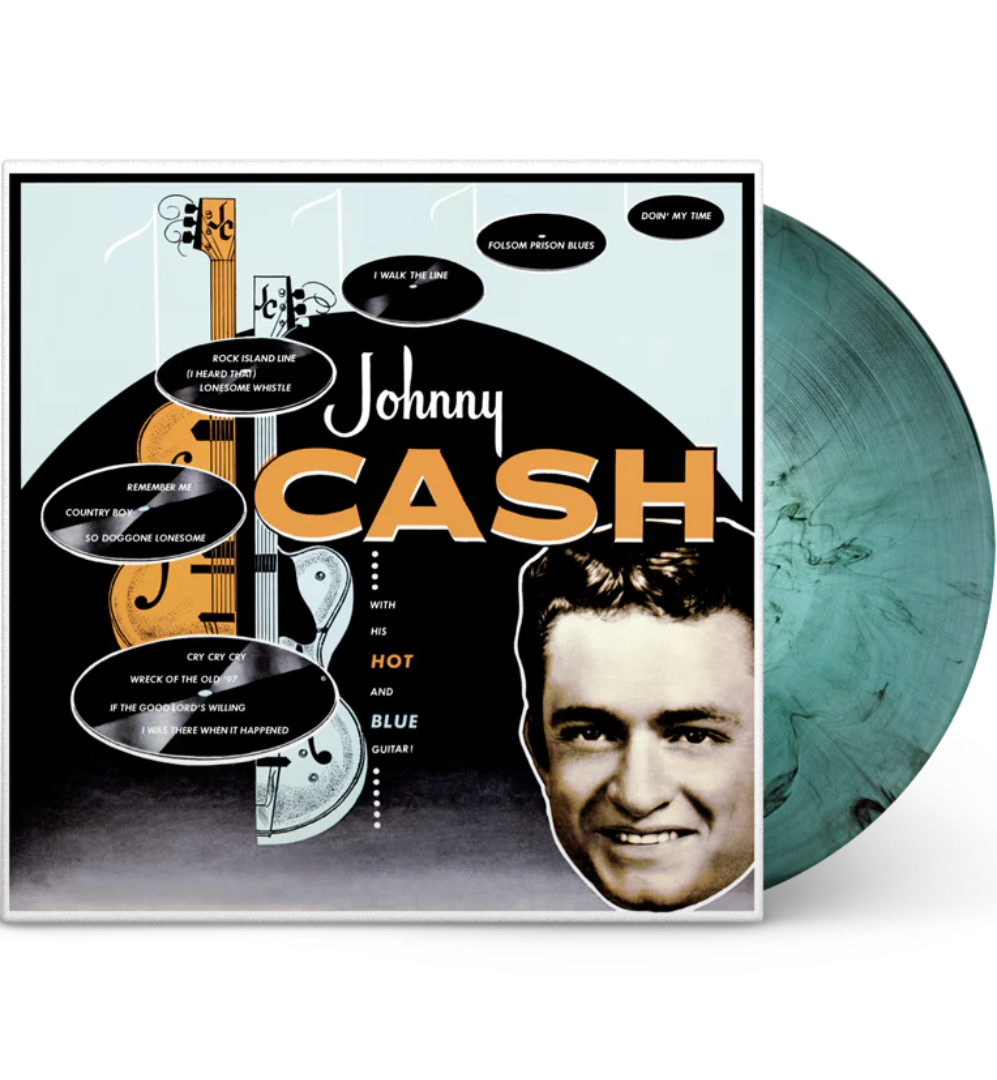 Johnny Cash - With His Hot and Blue Guitar! (Limited Edition Hand Numbered on 180g Turquoise Marble Vinyl)