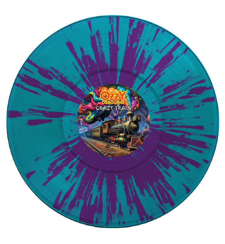 Ozzy Osbourne - Crazy Train (Limited Edition Hand Numbered on Splatter Vinyl) Numbers 001 - 010