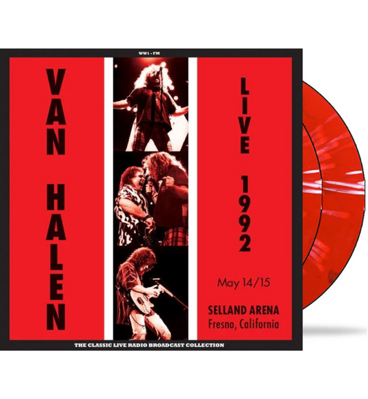 Van Halen – Live 1992: Selland Arena, Fresno, California (Limited Edition Hand Numbered Double Album on 180g Red & White Splatter Vinyl)